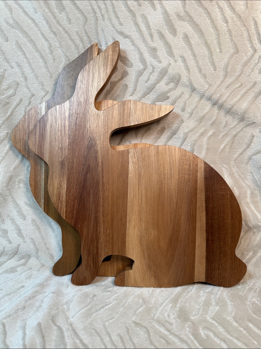 New! Walmart 2 Wooden Bunny Serving Boards